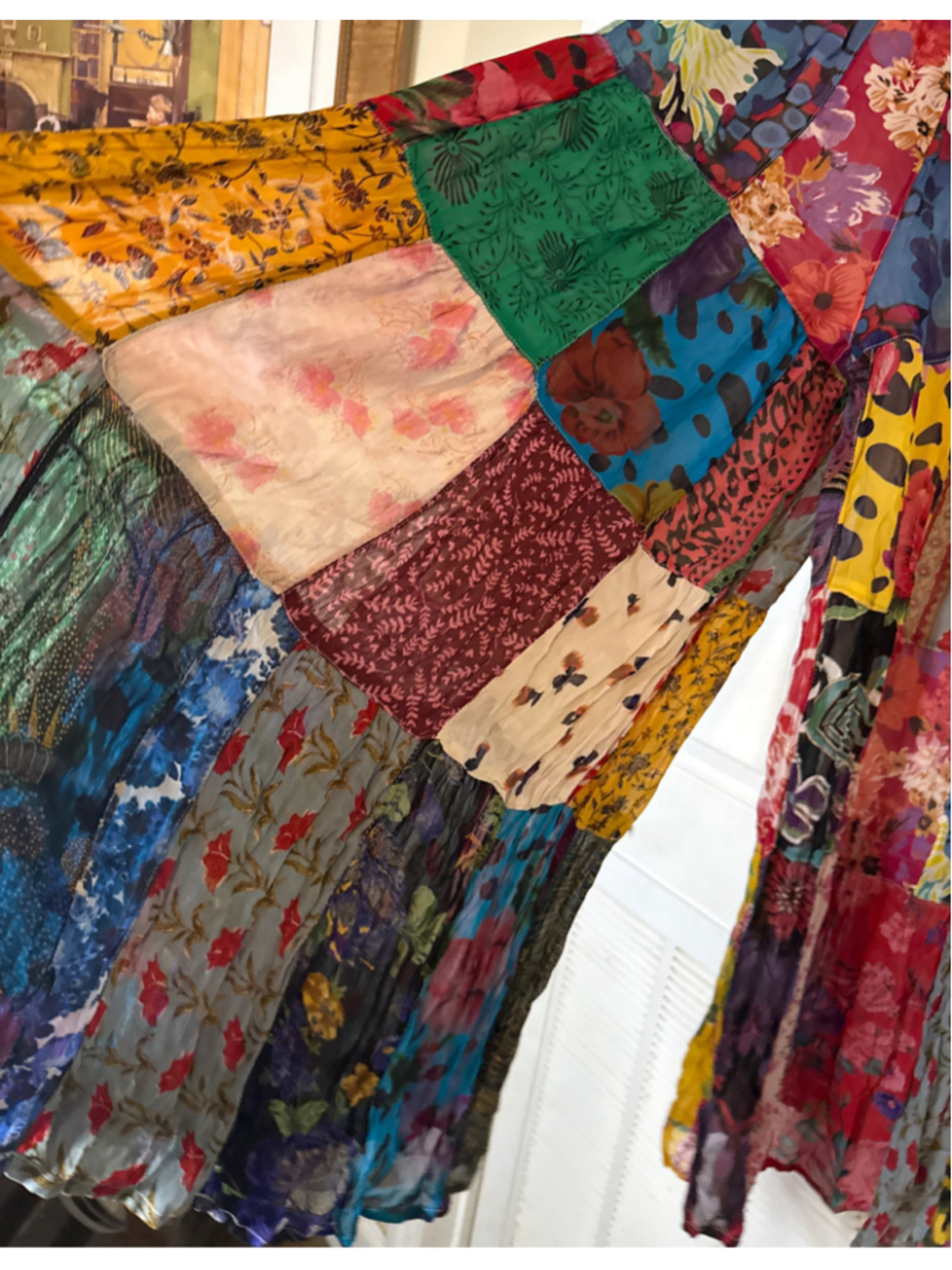 Young Threads Patchwork Boho Pants, Multi-color - Picture 4 of 6